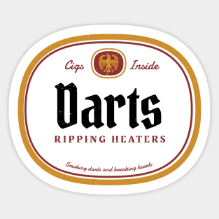 Darts ripping heaters - vintage design Sticker